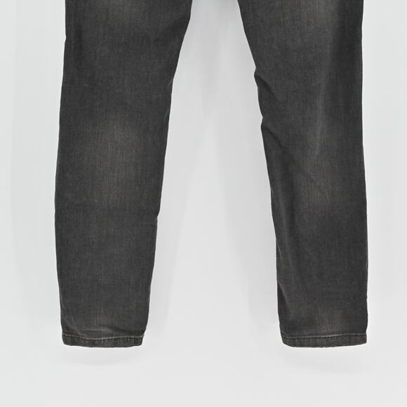 FREE PEOPLE Jeans Womens Sz 28 Coal Miners Washed Black Distressed Boho Festival - Picture 6 of 13